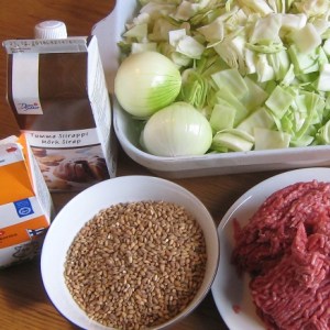 Kaalilaatikon ainekset